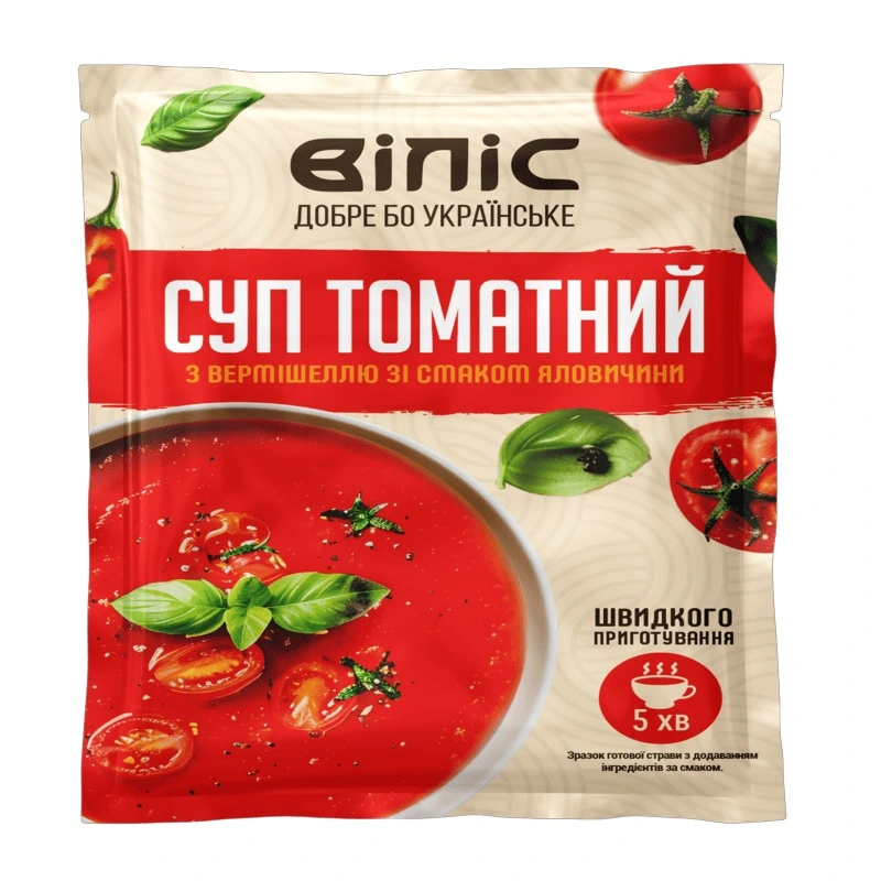 Суп Томатний з вермішеллю зі смаком яловичини Віліс , 18 г
