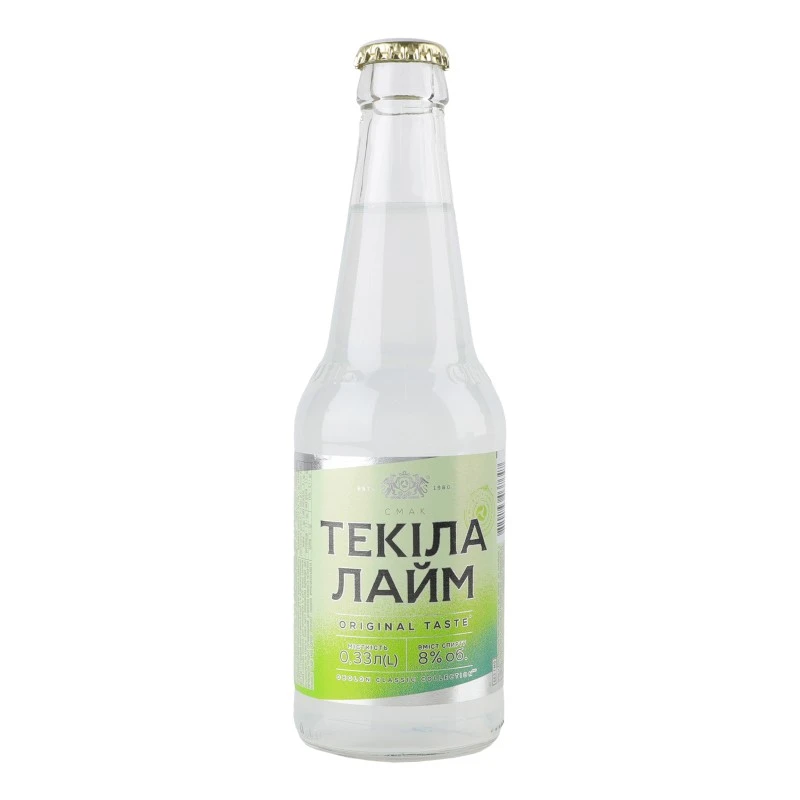 Напій слабоалкогольний сильногазований Текіла Лайм Оболонь, 0.33 л