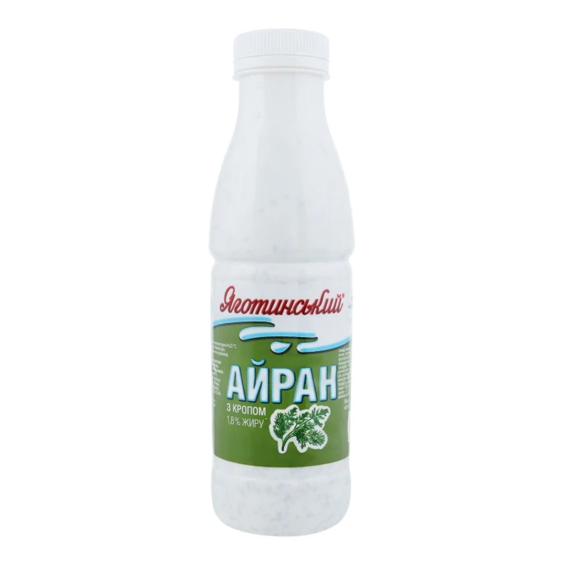 Айран 1.8% з кропом Яготинський п/пл 450г