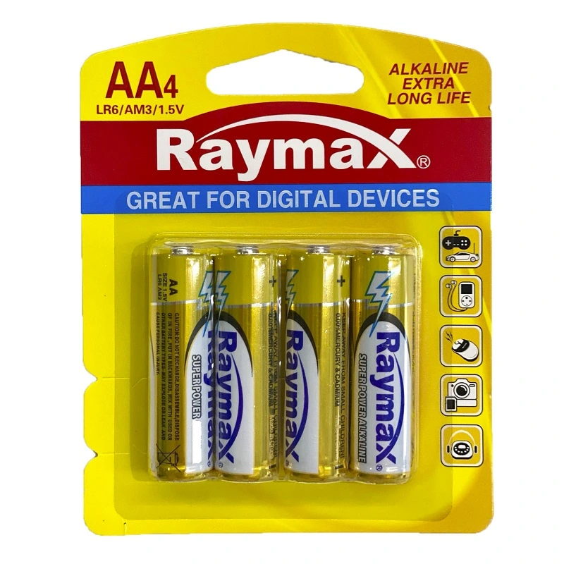 Батарейка лужня AA Raymax 4шт
