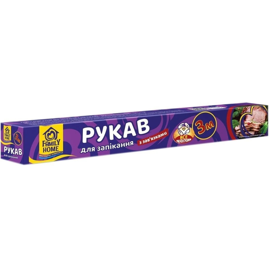 Рукав для запікання з зав&#039;язками 3 м Family home, шт