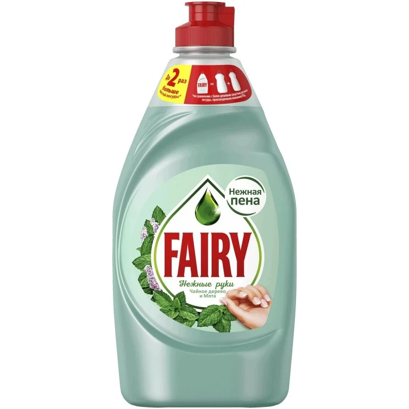 Засіб для миття посуду Чайне дерево та м&#039;ята Fairy, 450 мл