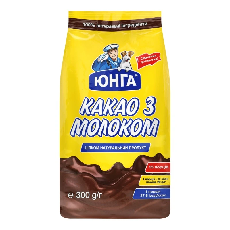 Какао з молоком Юнга, 300 г