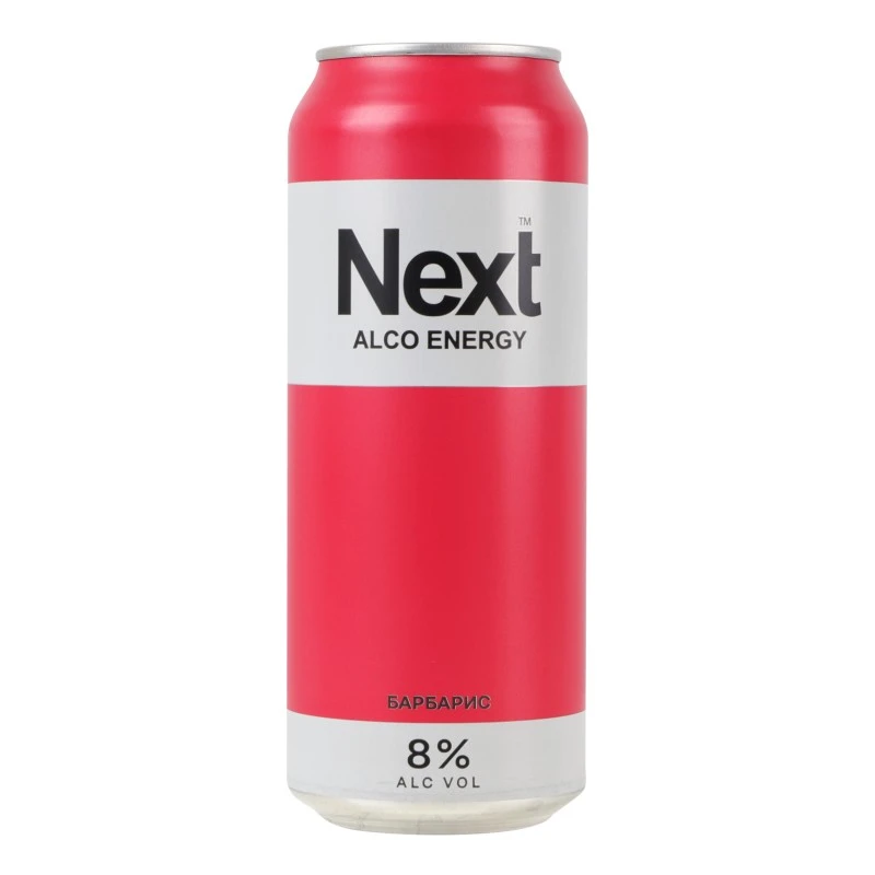 Напій с/а енергетичний сильногазований Барбарис ж/б Next, 0.5 л