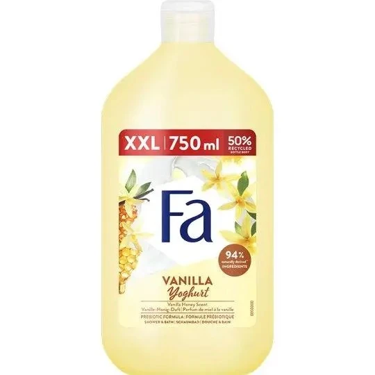 Крем-гель для душу та ванни Vanilla Yoghurt Fa 750мл