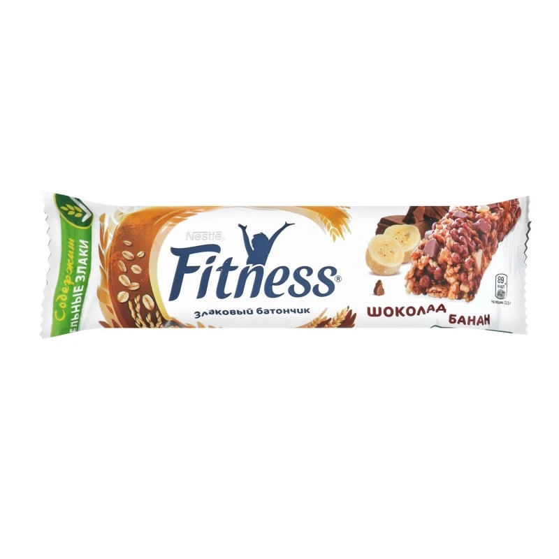 Сухий сніданок з шоколадом та бананом Fitness Nestle, 23.5 г