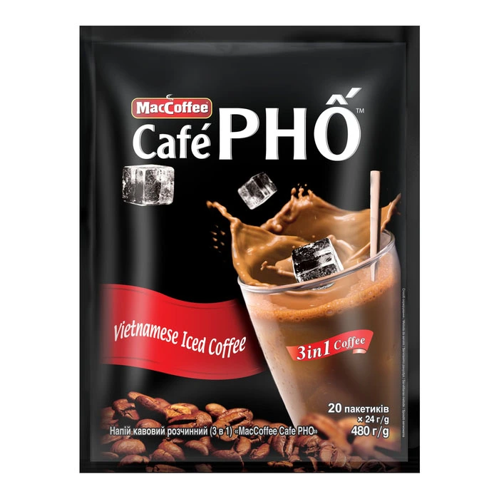 Напій кавовий розчинний 3в1 Cafe PHO МасCoffee, 24 г