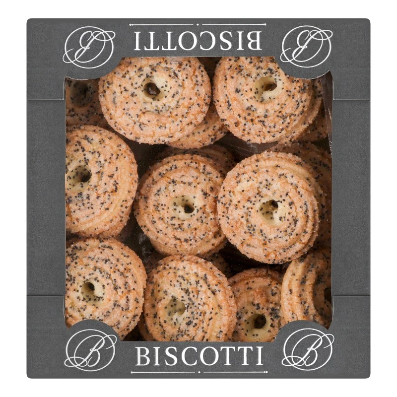 Печиво Маргаритка з маком Biscotti, 400 г