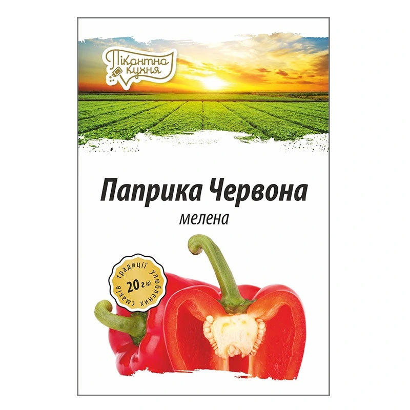 Паприка червона мелена Пікантна Кухня, 20 г