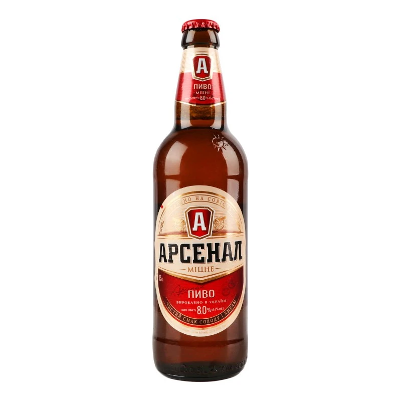 Пиво світле Міцне Арсенал, 0.5 л