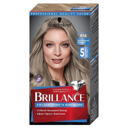 Фарба для волосся Brillance 816 Schwarzkopf, 1шт