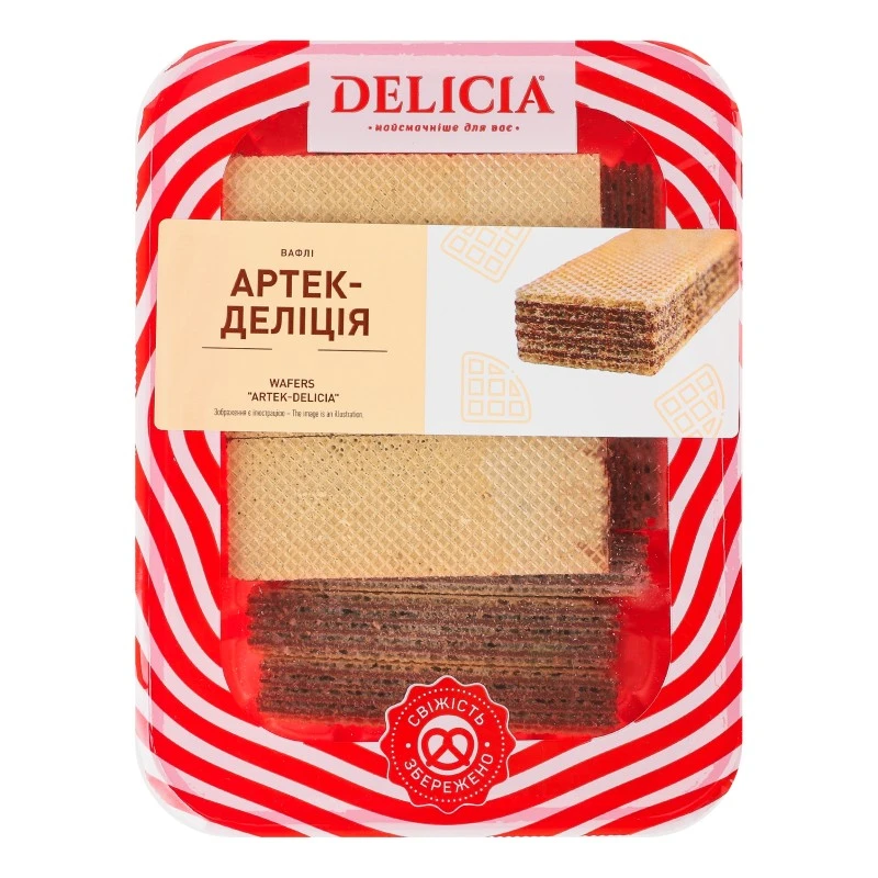 Вафлi Артек-Деліція Delicia, 280 г