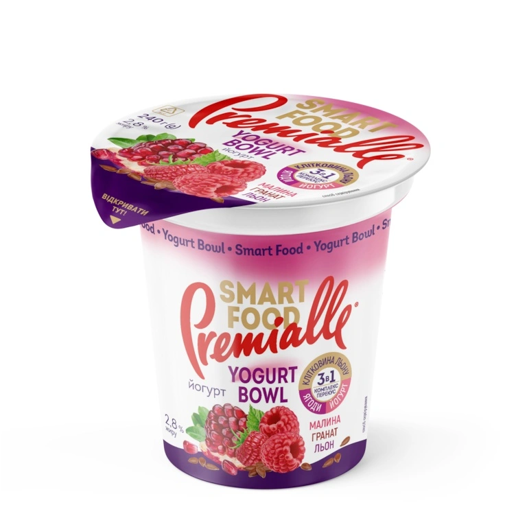Йогурт 1.3% Smart Food Вeauty Booster бузина-лохина-амарант Premialle, 290г