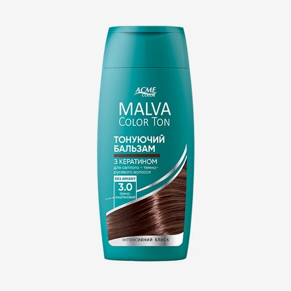 Бальзам тонуючий для волосся Color Ton 3.0 т-каштан Malva 180мл