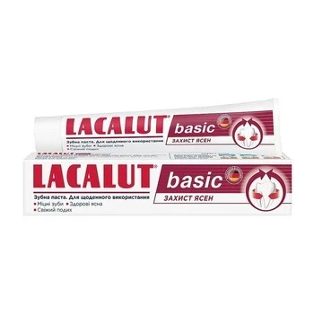 Паста зубна Захист ясен Basic Lacalut, 75 мл