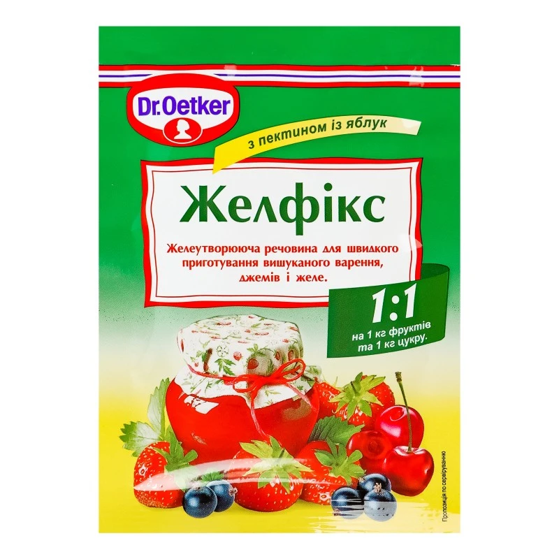 Желфікс з пектином із яблук Dr.Oetker, 20 г