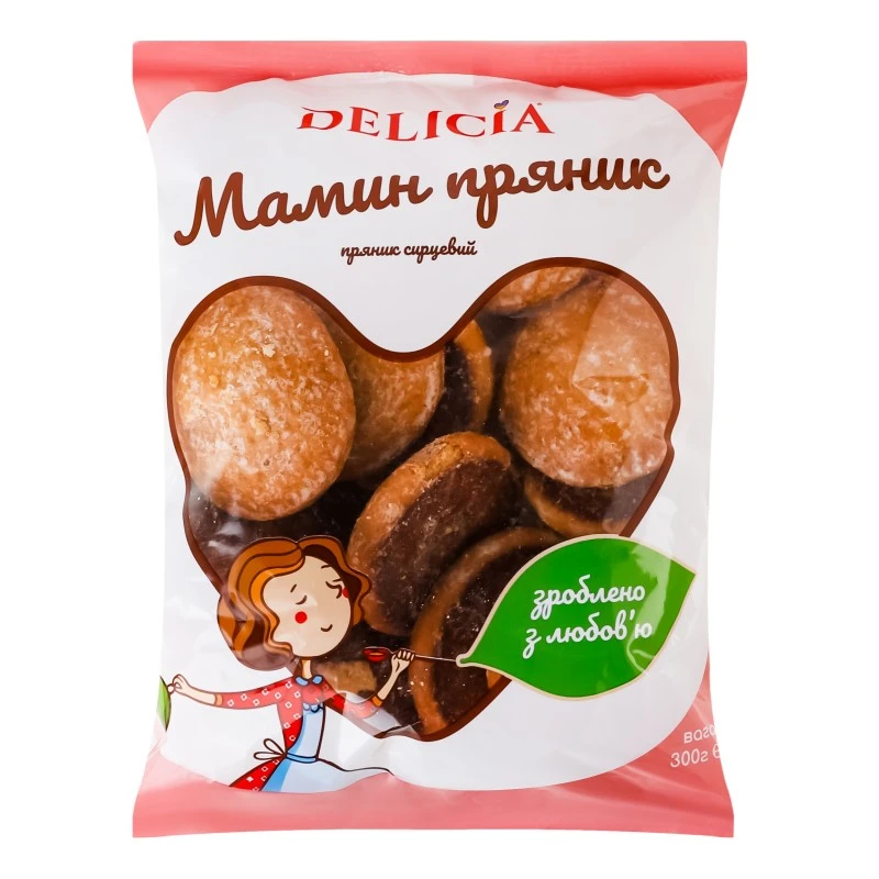 Пряники сирцеві Мамин пряник Delicia, 300 г