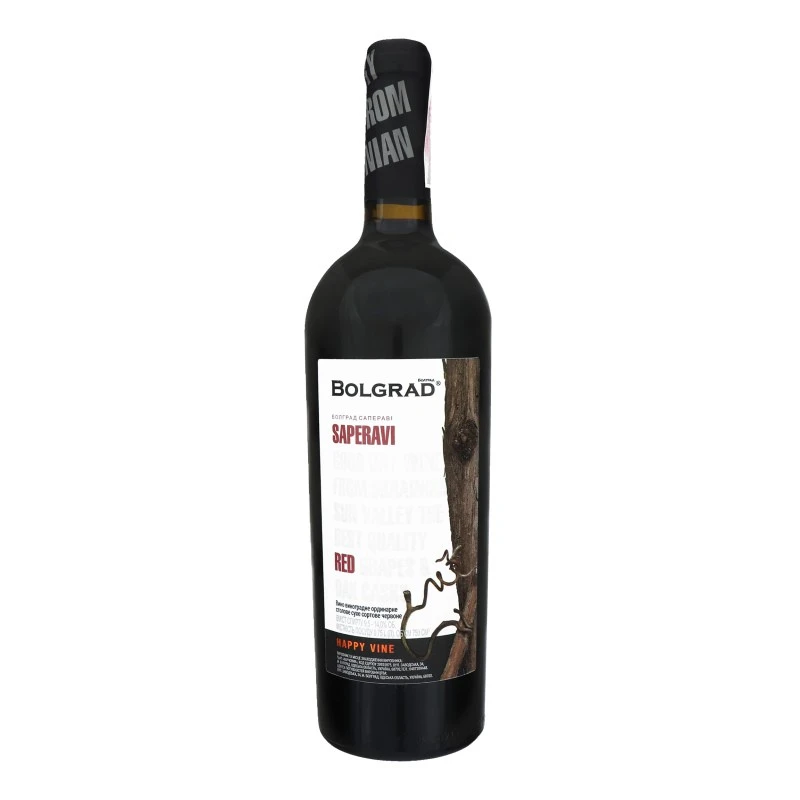 Вино червоне сухе Saperavi Bolgrad, 0.75 л
