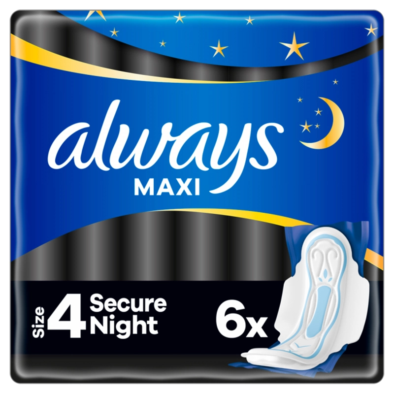 Прокладки гігієнічні Classic Maxi Night Always, 6 шт/уп.
