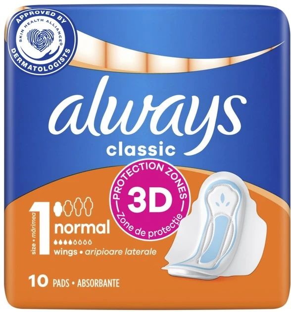 Прокладки гігієнічні Classic Normal Always, 10 шт/уп.