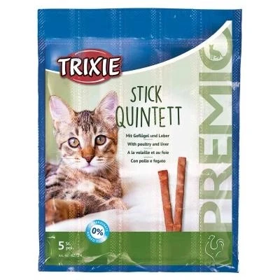 Ласощі Домашня птиця-печінка Stick Quintett Trixie, 5 шт/уп.