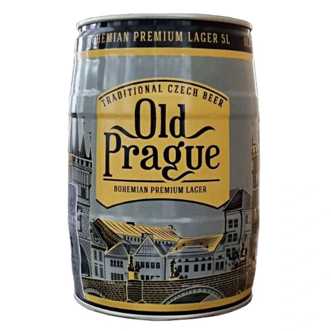 Пиво світле відфільтроване 5.3% Bohemian Premium Lager Old Prague, 5 л