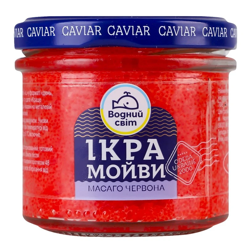 Ікра мойви Масаго червона Водний світ, 100 г