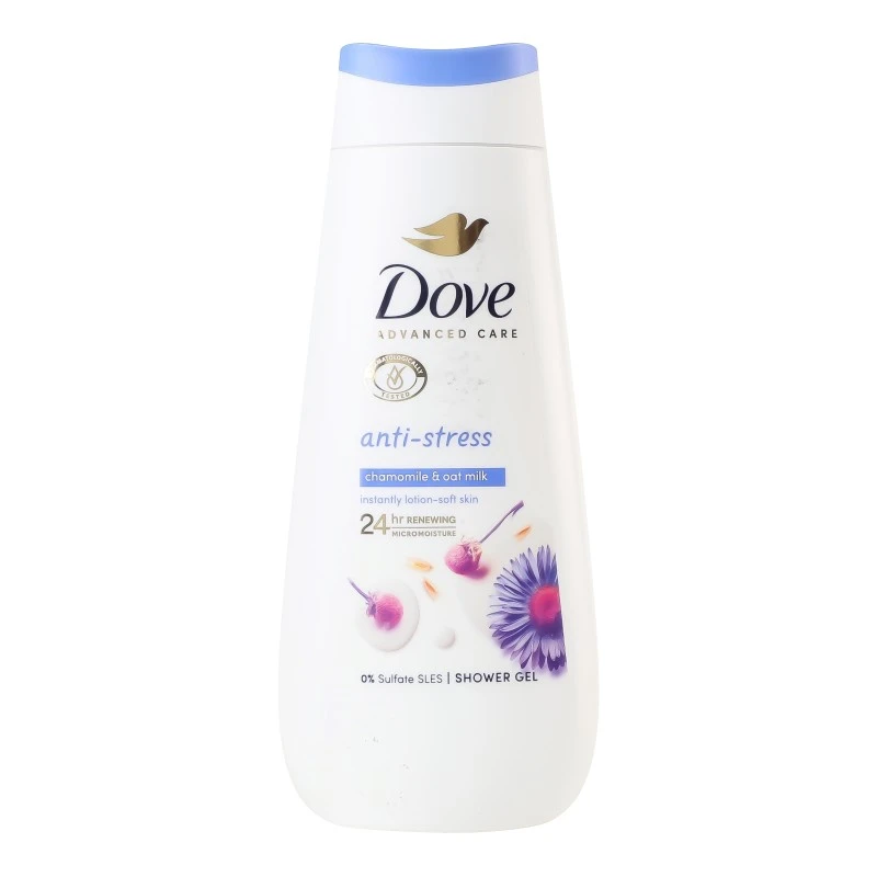 Гель для душу Chamomile&amp;Oat milk Anti-stress Dove, 225 мл