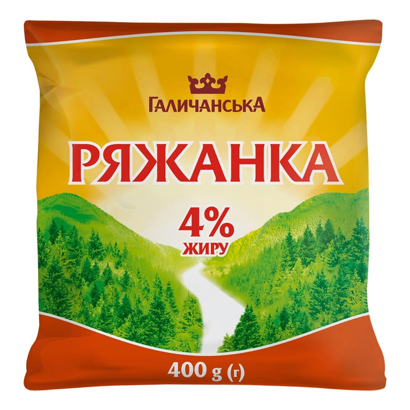 Ряжанка 4% Галичина, 400 г