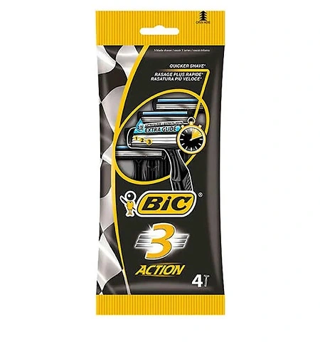 Набір бритв без змінних катриджів Action 3  Bic,  4 шт