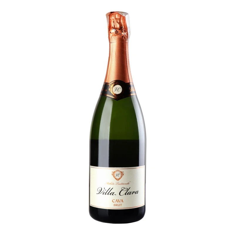 Вино ігристе біле сухе Cava Brut Villa Clara, 0.75 л