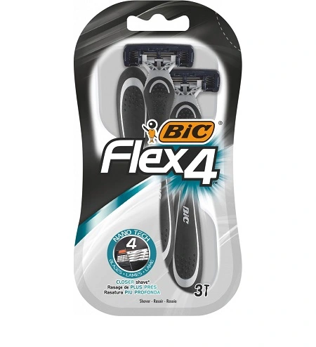 Станок для гоління одноразовий Flex 4 BiC, 3шт