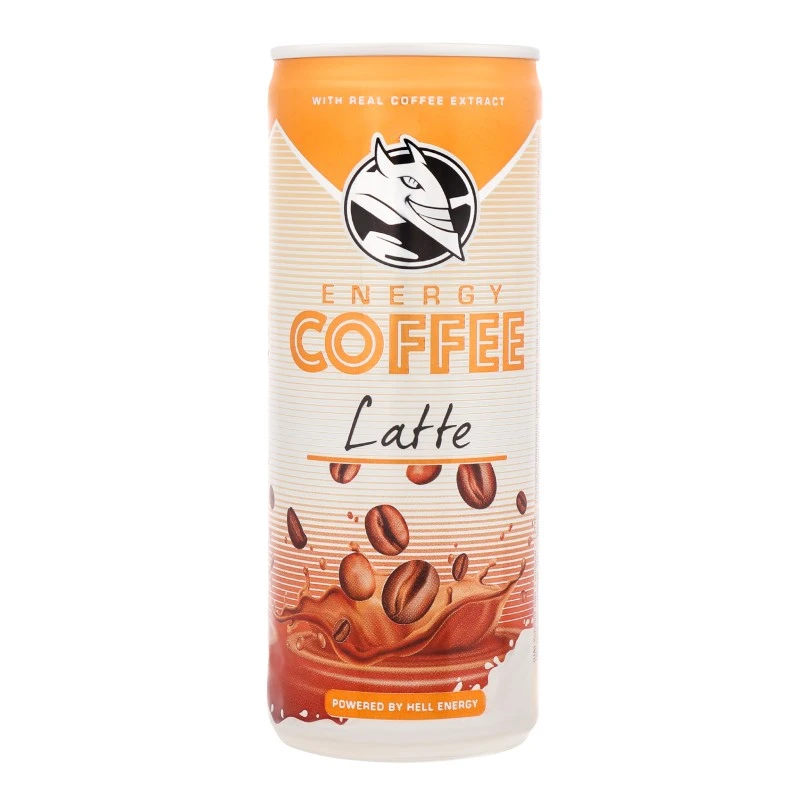 Напій кавовий Energy Coffee Latte ж/б Hell, 0.25 л
