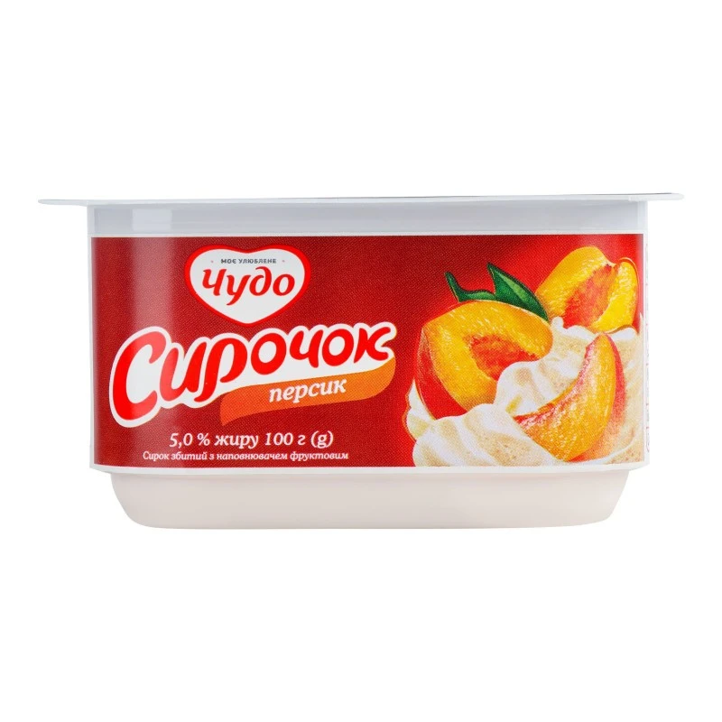Сирочок 5% Персик Чудо, 100 г