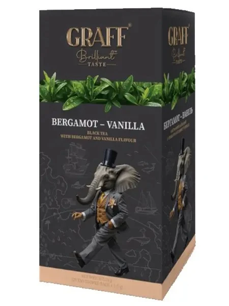 Чай пакетований чорний Bergamot-Vanilla Graff, 20 шт/уп.