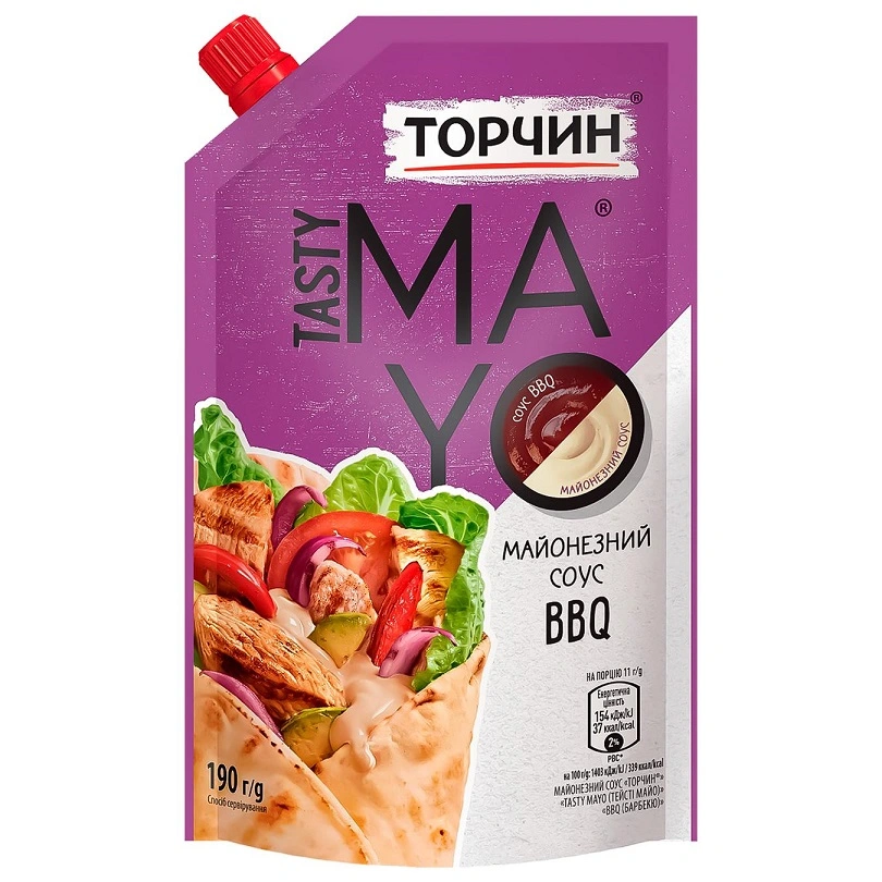Соус майонезний BBQ Tasty Mayo Торчин, 190 г