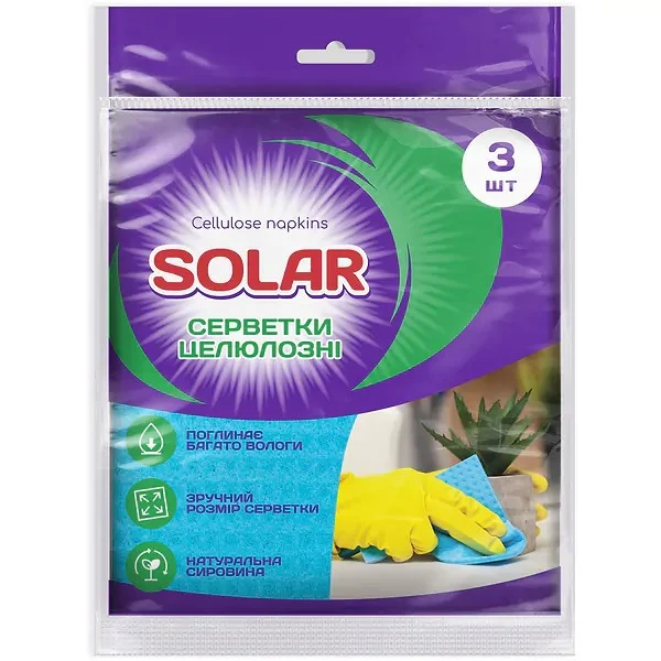 Серветки целюлозні Solar Frau Tau, 80 шт