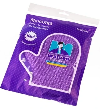 Банна мочалка Maison Рукавичка Фіолетова