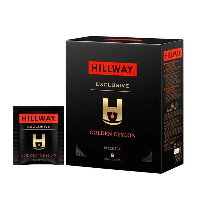 Чай пакетований чорний Golden Ceylon Exclusive Hillway, 100 шт/уп.