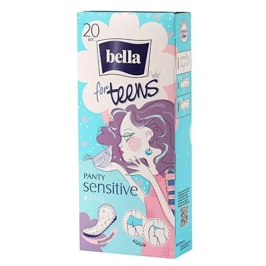 Прокладки гігієнічні щоденні Ultra Sensitive For Teens Bella, 20 шт/уп.