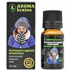 Композиція ефірних олій Антипростудний комплекс Aroma kraina, 10 мл