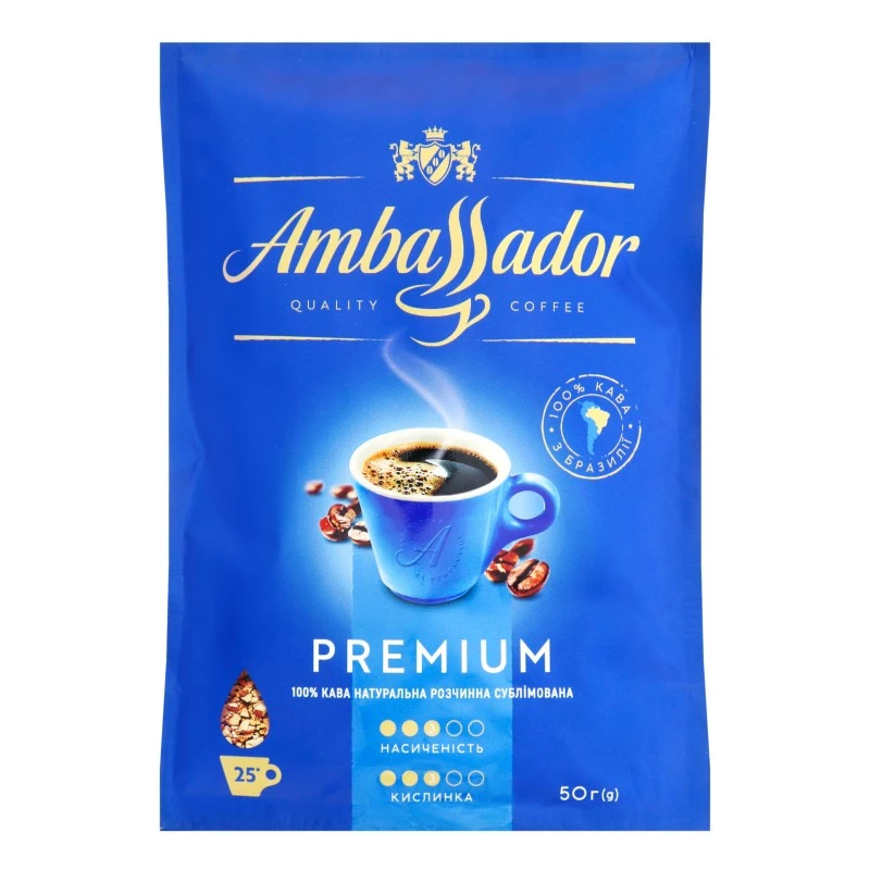 Кава розчинна Premium Ambassador, 50 г