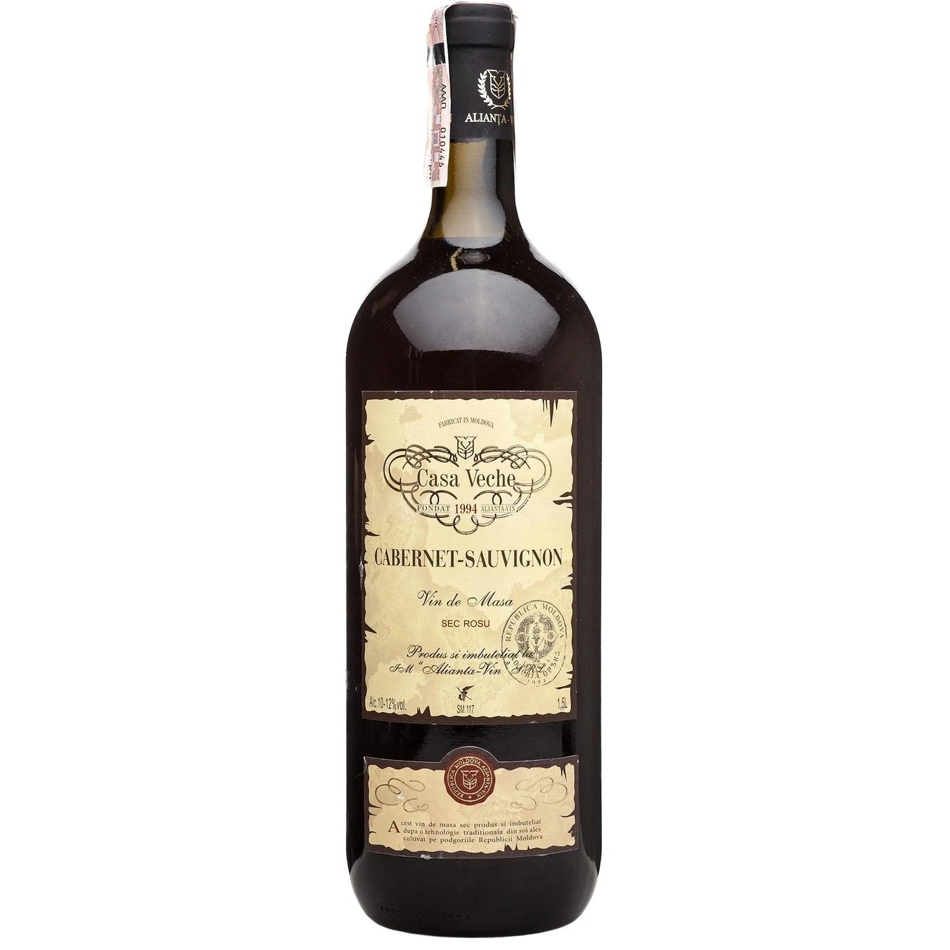 Вино червоне сухе Cabernet Sauvignon Casa Veche, 1.5 л
