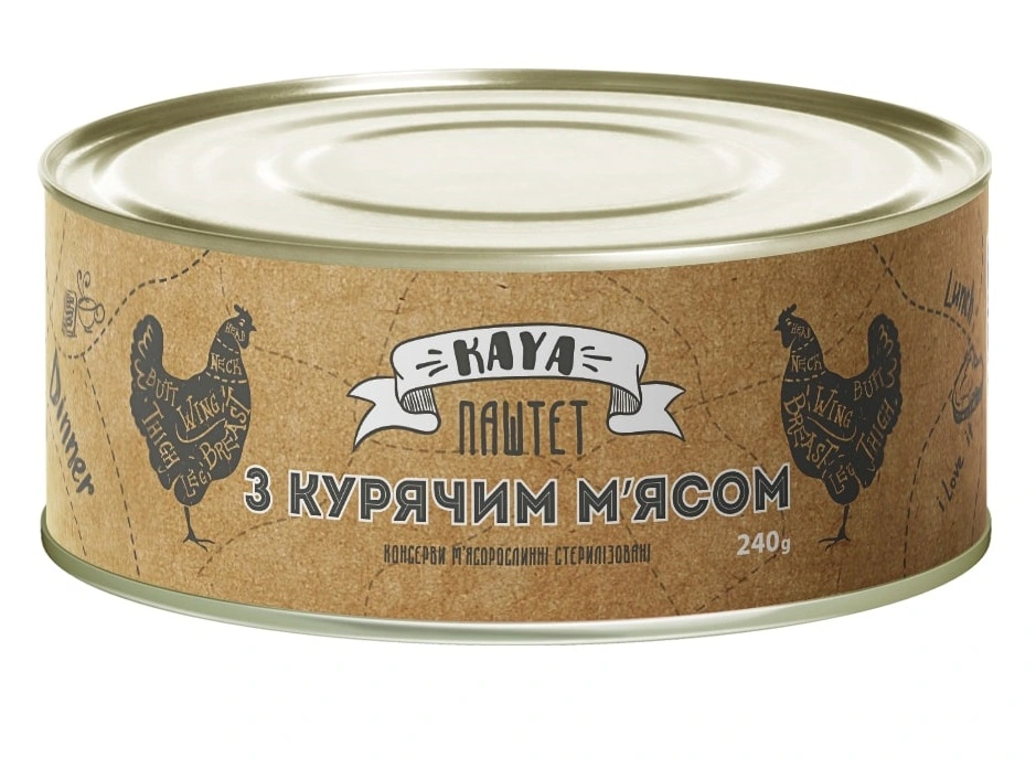 Паштет з курячим м&#039;ясом Kaya, 240 г