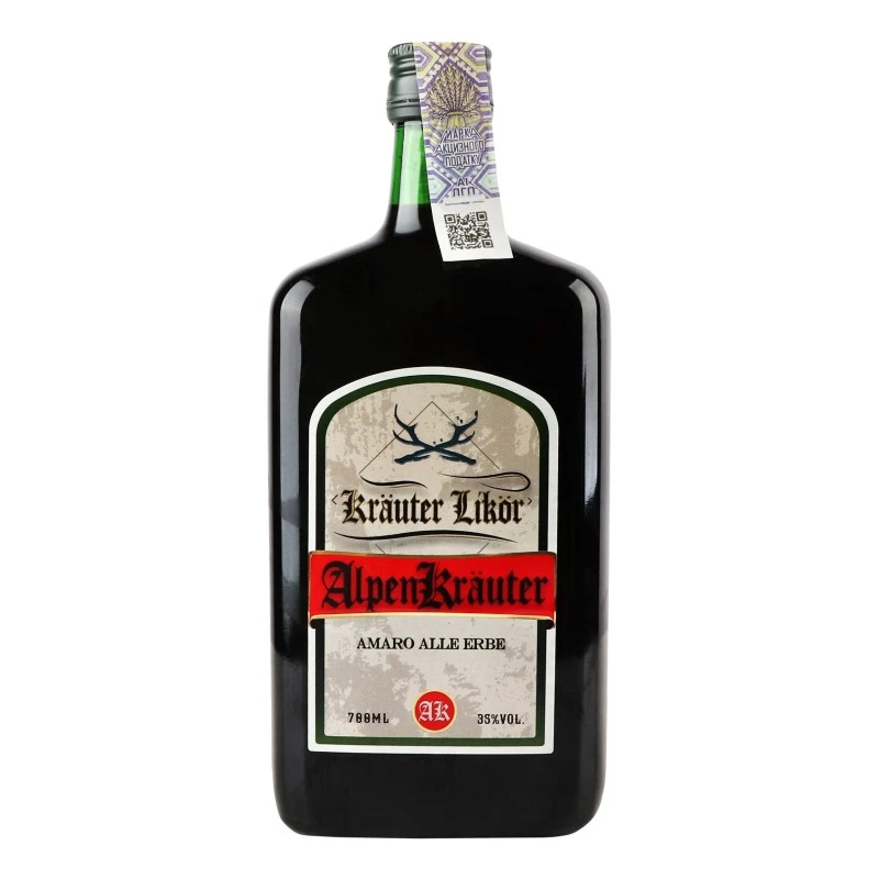Лікер Amaro Alle Erbe Alpen Krauter, 0.7 л