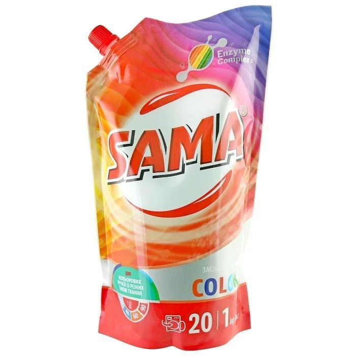 Засіб для прання рідкий Color Сама 1л