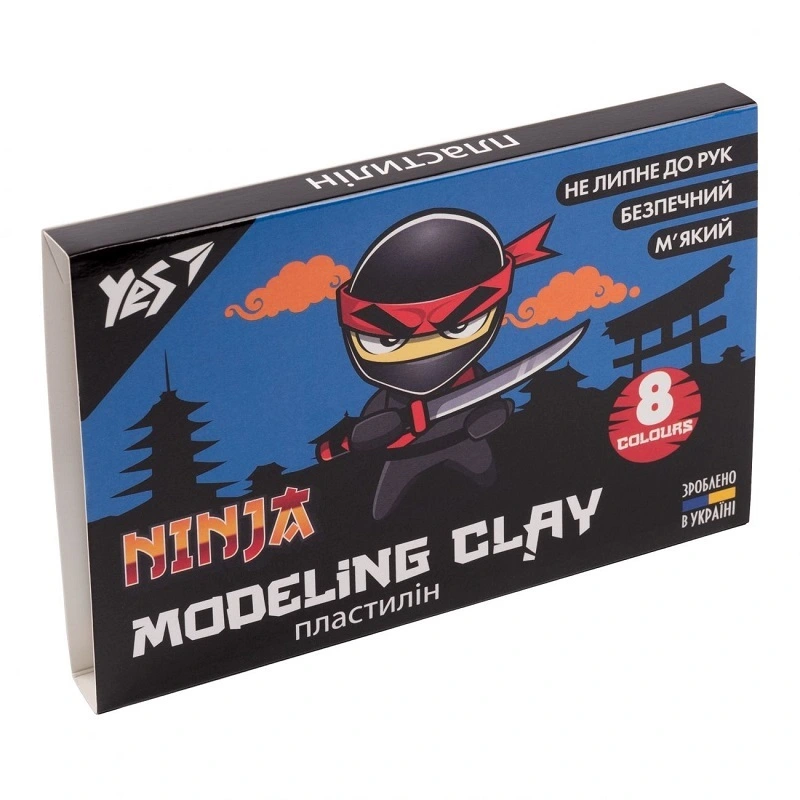 Пластилін Ninja  8 кольрiв Yes , 160 г