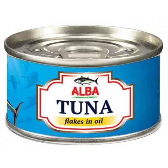 Консервований тунець шматочками в олії Alba Food, 185 г