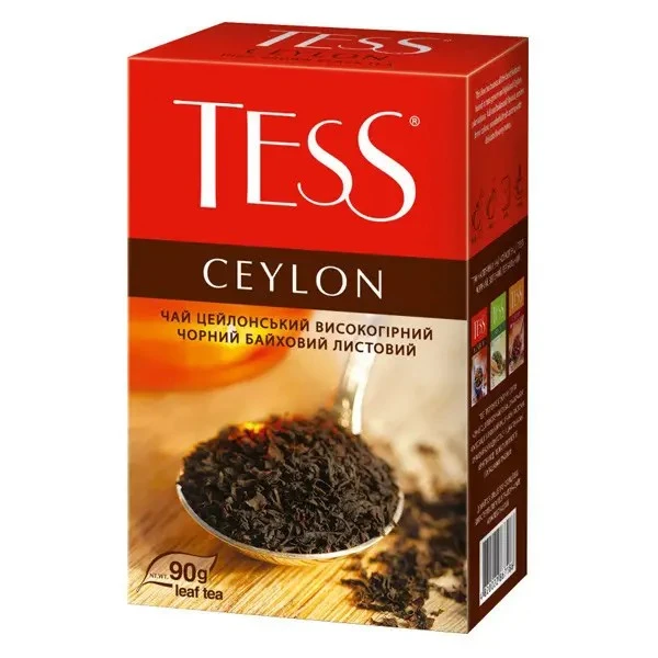 Чай листовий чорний Ceylon Tess, 90 г
