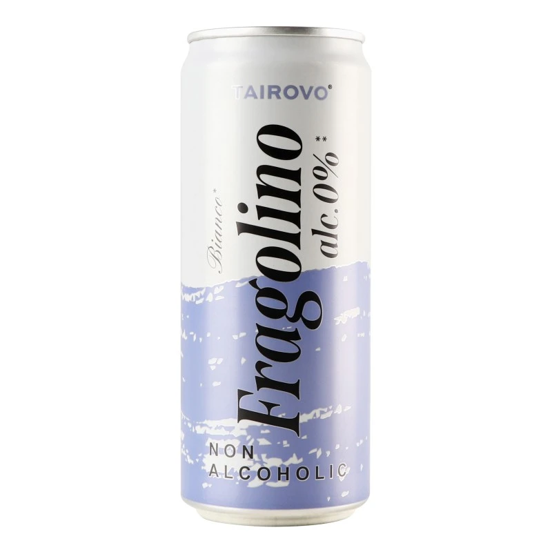 Напій безалкогольний сильногазований Bianco Fragolino з/б Tairovo, 0.33 л